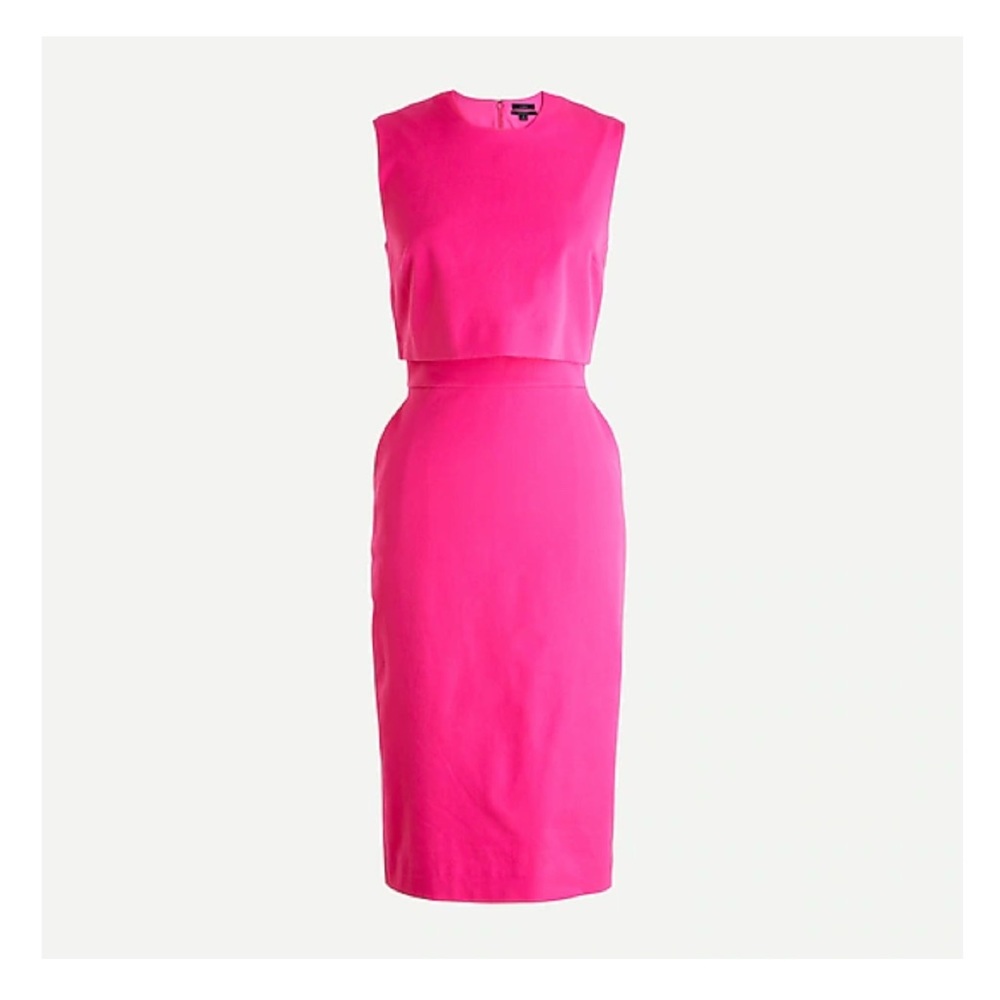 J. Crew Vibrant Pink Sleeveless Dress